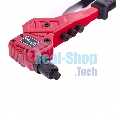 Заклепочник литой Matrix, поворотный, 290 мм, 0-360 заклепки 2,4-3,2-4,0-4,8 мм, PRO