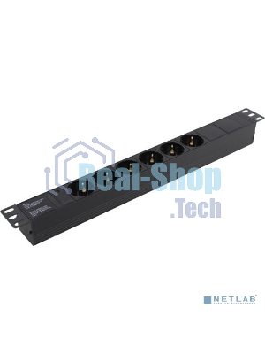 Блок розеток горизонтальный ExeGate ServerPro PDU-19H601 Al-6S-C14, 19
