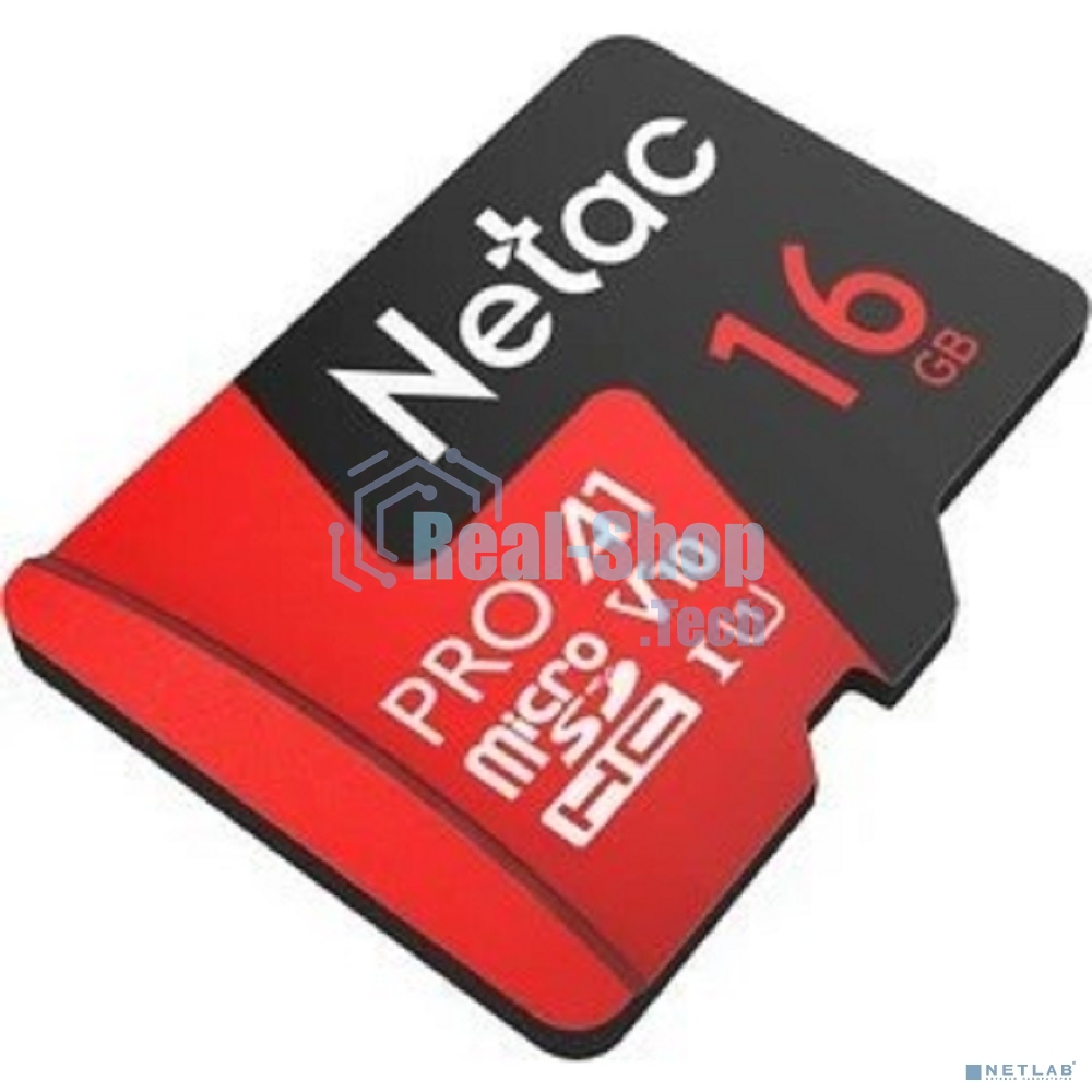 Флеш карта NeTac MicroSD card P500 Extreme Pro 16Gb, retail version w/SD adapter