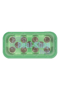 Мини-парник с крышкой, с торфяными таблетками, 240х125х50 мм, 11 ячеек, полистирол Россия