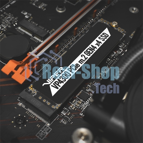 Накопитель SSD Patriot Viper VP4300, 2Tb, PCIe 4.0 x4, M.2 2280, NVMe, R/W 7400/6800, с радиатором