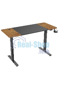 Стол игровой Cactus CS-EDL-BAWD столешница МДФ черный дуб антик, каркас черный