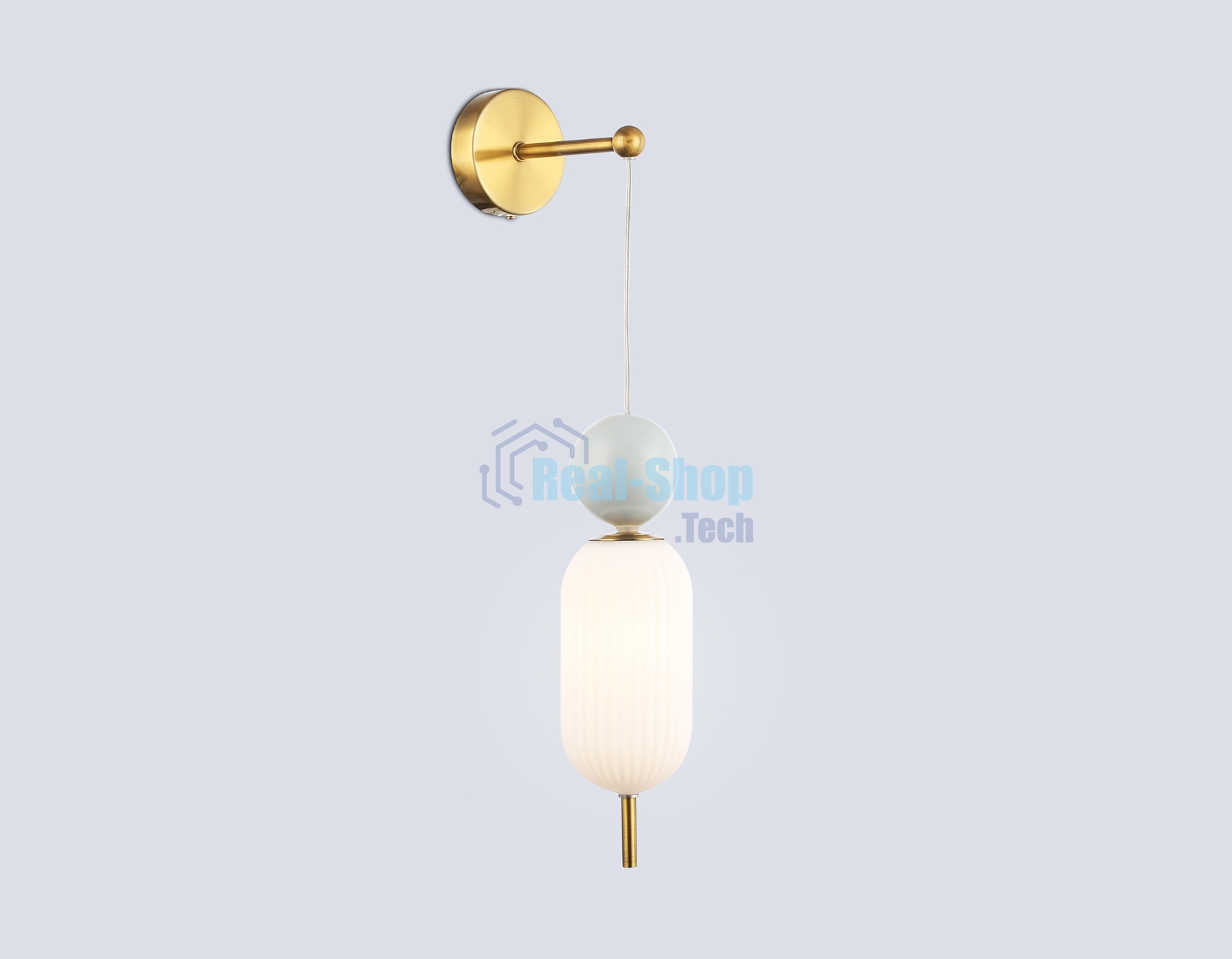 Настенный светильник Ambrella light LH53108 BS/GR/FR латунь/серый/белый матовый G9 max 28W 100*200*570