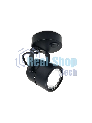 Накладной поворотный светильник Ambrella light TA102 BK черный GU10 D80*130*D60
