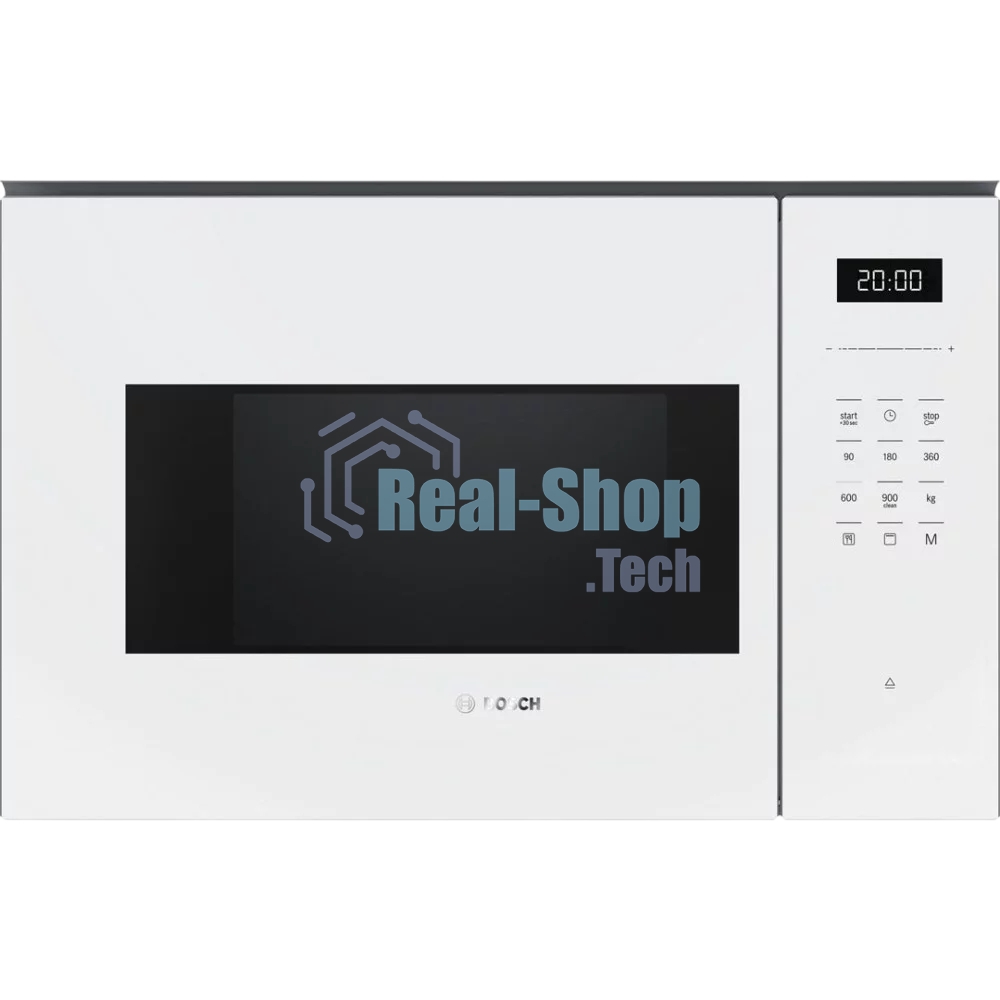 Встраиваемая микроволновая печь Bosch BEL554MW2 белый, 25 л, 900 Вт, переключатели - сенсор