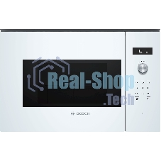 Микроволновая печь встраиваемая Bosch BFL524MW0 белый, 20 л, 800 Вт, переключатели - поворотный механизм/сенсор