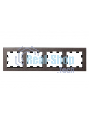 Рамка 4-м AtlasDesign Nature стекло мокко SchE ATN320604