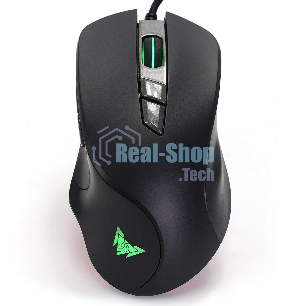 Мышь проводная Crown CMGM-903 черный, 7000 dpi, USB, кнопки - 7