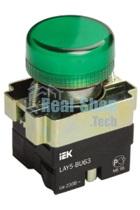 Арматура светосигнальная LAY5-BU63 d22мм зел. ИЭК BLS50-BU-K06
