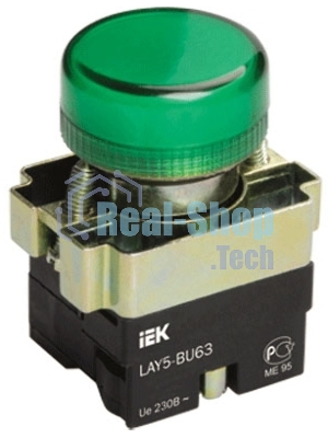 Арматура светосигнальная LAY5-BU63 d22мм зел. IEK BLS50-BU-K06