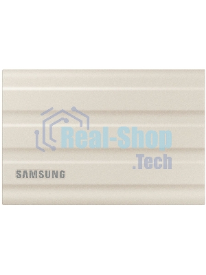 Внешний SSD Samsung T7 Shield, 1TB, USB 3.2 Gen 2 Type-C, R/W 1050/1000, бежевый