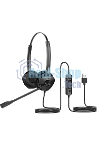 Гарнитура проводная бинауральная USB-гарнитура Fanvil, HT302-U, стерео, HD звук, USB