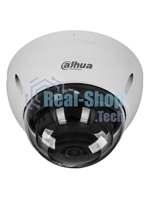 Уличная купольная IP-видеокамера Dahua DH-IPC-HDBW2449EP-S-IL-0280B Smart Dual Light с ИИ 4Мп, 1/2.9” CMOS, объектив 2.8мм, видеоаналитика, ИК до 30м, LED до 30м, IP67, корпус: металл