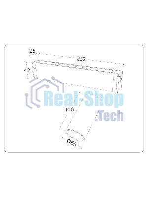 Управляемый светодиодный светильник для шинопровода Magnetic Ambrella light GL1231 WH белый IP20 24W 3000K-6400K 220V 36° D65*140 (Без ПДУ)