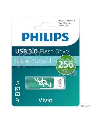 Флешка USB 256Gb PHILIPS VIVID3.0 256Gb, USB 3.0