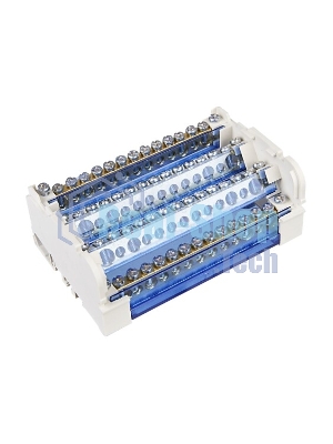 Шины на DIN-рейку в корпусе (кросс-модуль) IEK YND10-4-15-125 ШНК 4х15 3L+PEN
