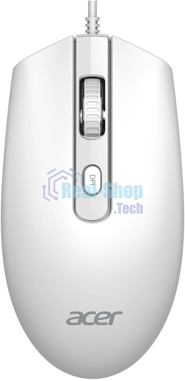 Клавиатура + мышь Acer OCC504 клав:белый мышь:белый USB Multimedia (ZL.ACC11.00N)