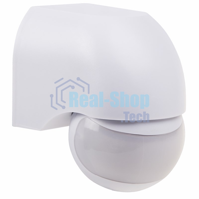 Датчик движения Rexant настенный ДДС 03, 180°, 1200 Вт, 10-2000 Лк, 12 м, 10-420 сек. IP44