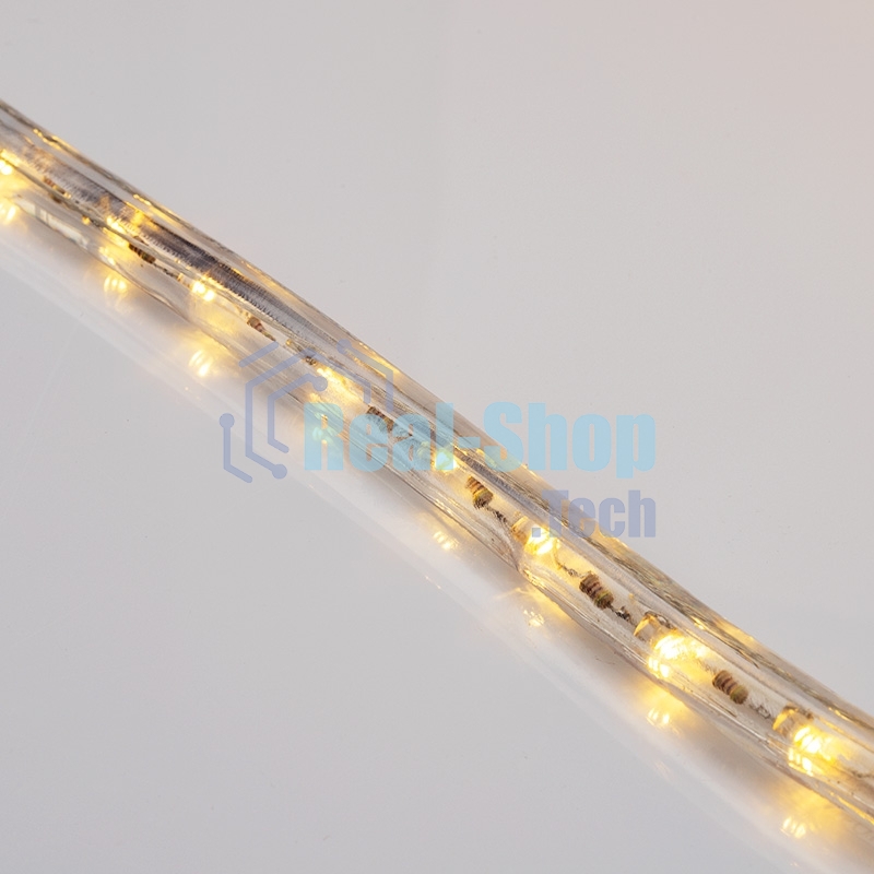 Дюралайт Neon-night LED, постоянное свечение (2W) - теплый белый, 36 LED/м, бухта 100м