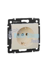 Розетка электрическая Valena с заземлением 2К+З/сл.кость (слоновая кость) Legrand 774320