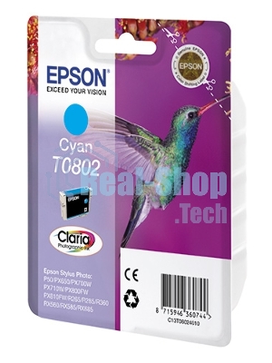 Картридж струйный Epson C13T08024011 голубой для Epson St PhP50/PX660/PX720WD (330 стр.)