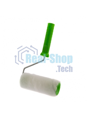 Валик Сибртех Искусственный мех с ручкой, 150 мм, ворс 15 мм, D 48 мм, D руч. 6 мм, полиэстер