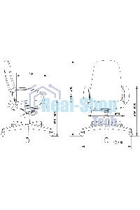 Кресло руководителя Бюрократ CH-808AXSN/TW-10 синий TW-10