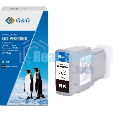 Картридж струйный G&G GG-PFI320BK (PFI-320BK) черный (300 мл) для Canon imagePROGRAF TM-200/200MFP/205/300/300MFP/305
