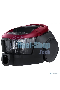 Пылесос Samsung VC18M31A0HP бордовый/черный, 380/1800 Вт, уборка сухая, пылесборник контейнер 2 л
