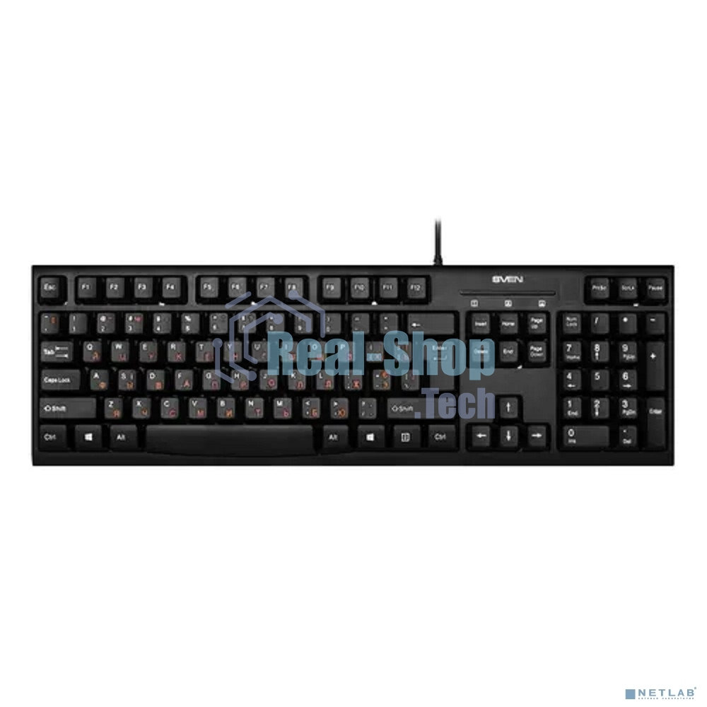 Клавиатура проводная SVEN KB-S300/USB/WIRED/Black