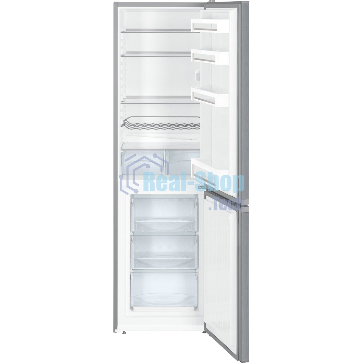 Холодильник Liebherr CUELE 3331-26 001 серебристый двухкамерный 212/84л морозилка снизу