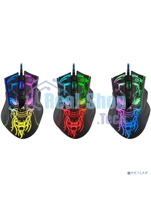 Мышь проводная Defender Bulletstorm GM-928 черный, 7200 dpi, USB, кнопки - 7