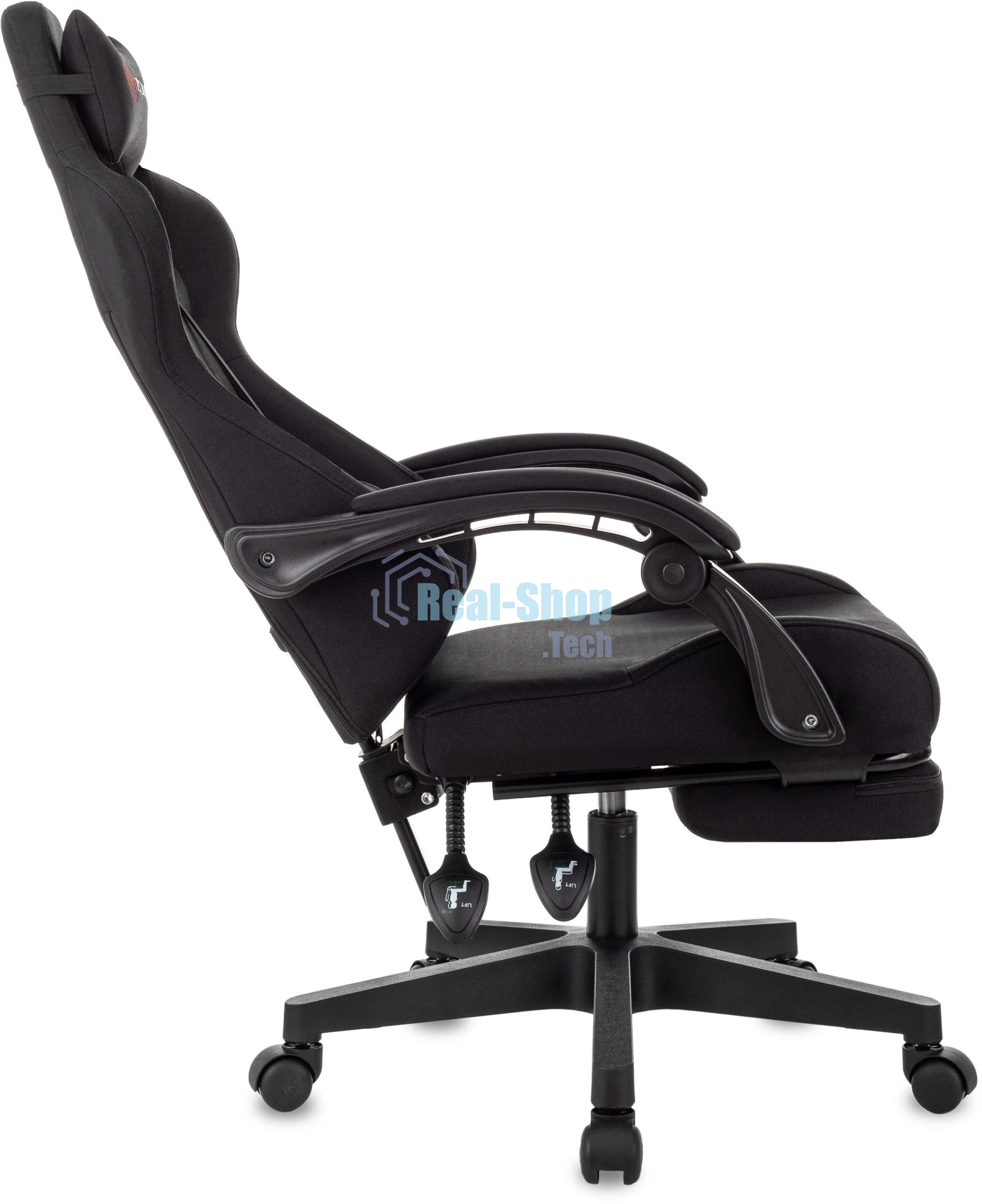 Кресло игровое Zombie Shadow черный Neo Black с подголов. крестов. пластик подст. для ног пластик черный