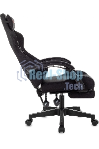 Кресло игровое Zombie Shadow черный Neo Black с подголов. крестов. пластик подст. для ног пластик черный