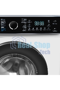 Стиральная машина c инвертором и паром Maunfeld MFWM127IWHT белый, загрузка фронтальная 7 кг, 1200 об/мин, класс: A+++