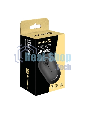 Мышь беспроводная ExeGate Professional Standard SR-9021 черный, 1200 dpi, радиоканал, USB, кнопки - 3