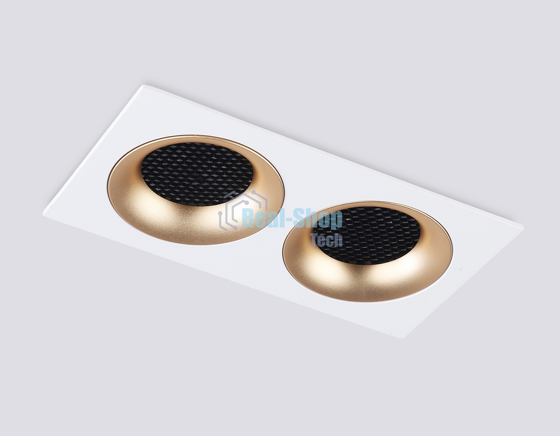 Светильник встраиваемый Ambrella light TN102733/2 WH/GD белый/золото GU5.3 175*92*23