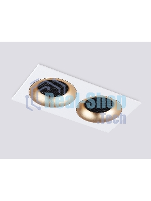 Светильник встраиваемый Ambrella light TN102733/2 WH/GD белый/золото GU5.3 175*92*23