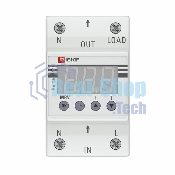 Реле напряжения с дисплеем MRV 63А PROxima EKF MRV-63A