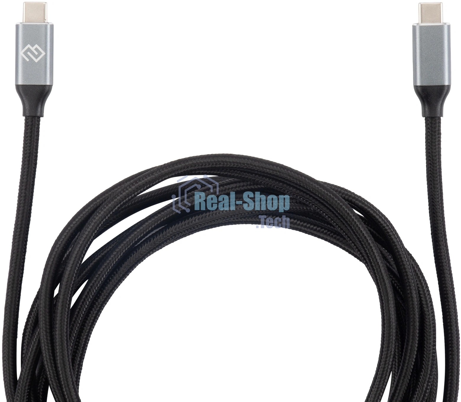 Кабель Digma D-Type-C-USB3.2-3m D-TYPE-C-USB3.2-100W-4K-3M 3м черный
