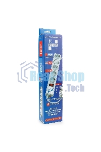 Фильтр-удлинитель Power Cube B 3,0 м 5 розеток (серый) 10А/2,2 кВт