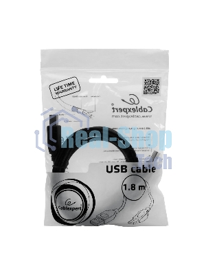 Кабель Gembird USB 2.0 PRO для соед. 1.8м AM/BM позол. контакты, пакет