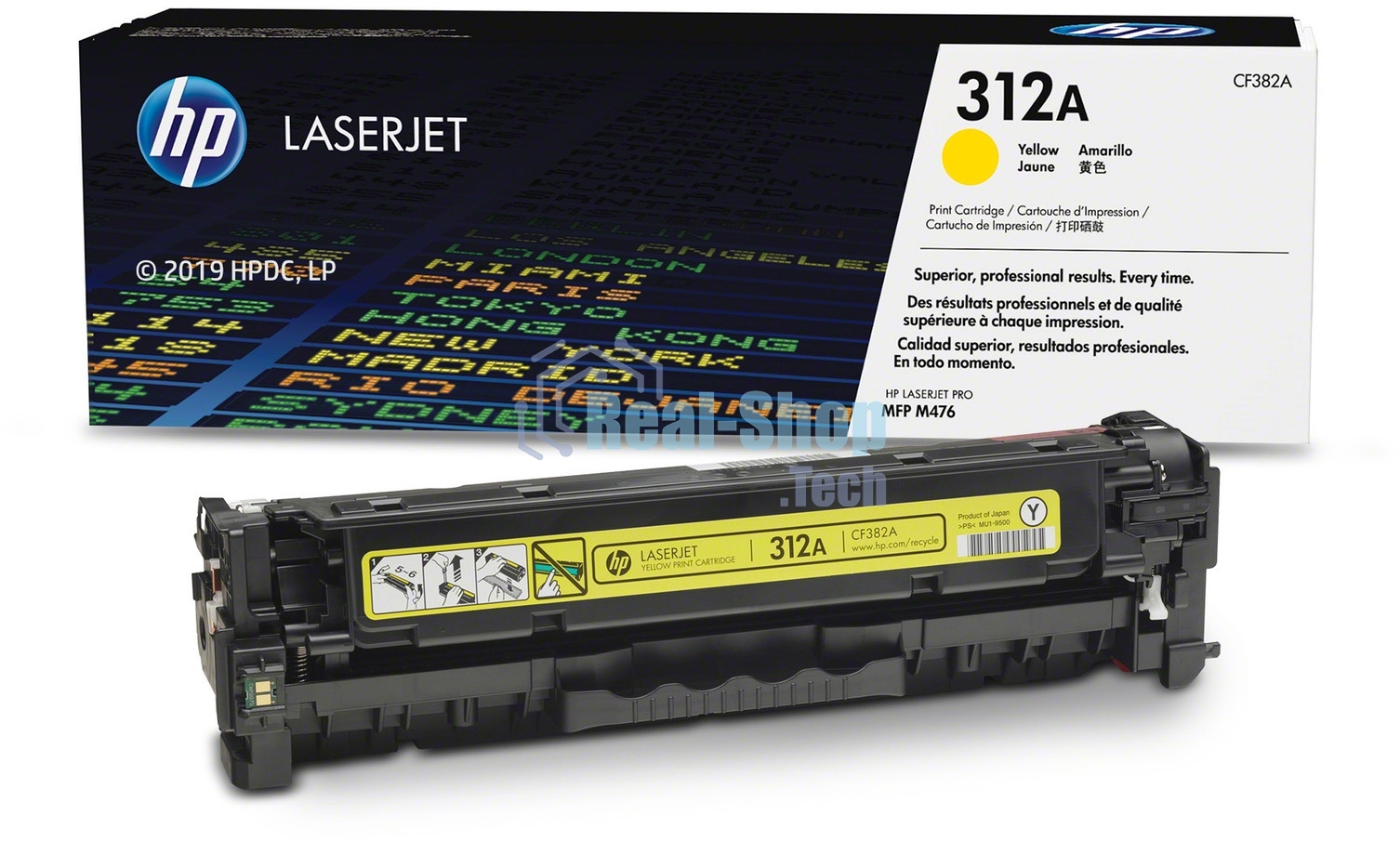 Тонер Картридж HP 312A CF382A желтый для HP CLJ Pro M476 (2400 стр.)
