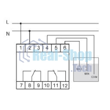 Реле уровня PZ-829 (двухуровневый монтаж на DIN-рейке 35мм 230В AC 2х16А 2перкл. IP20) F&F EA08.001.002