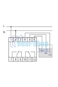 Реле уровня PZ-829 (двухуровневый монтаж на DIN-рейке 35мм 230В AC 2х16А 2перкл. IP20) F&F EA08.001.002