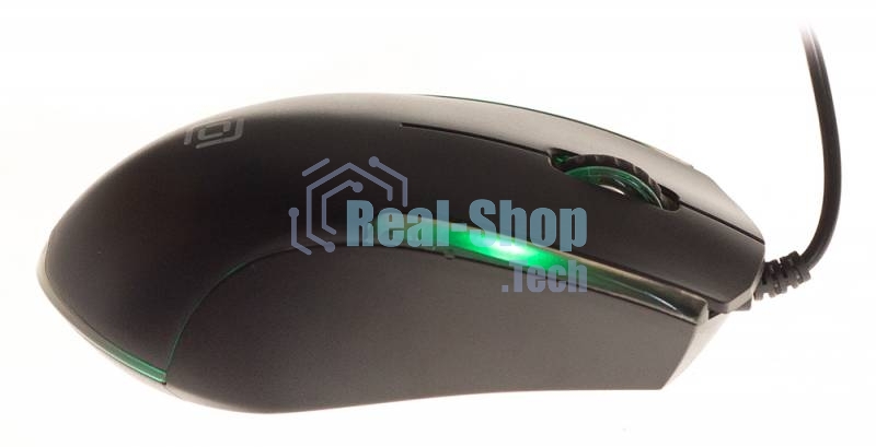 Мышь проводная Oklick 245M черный, 1000 dpi, USB, кнопки - 3