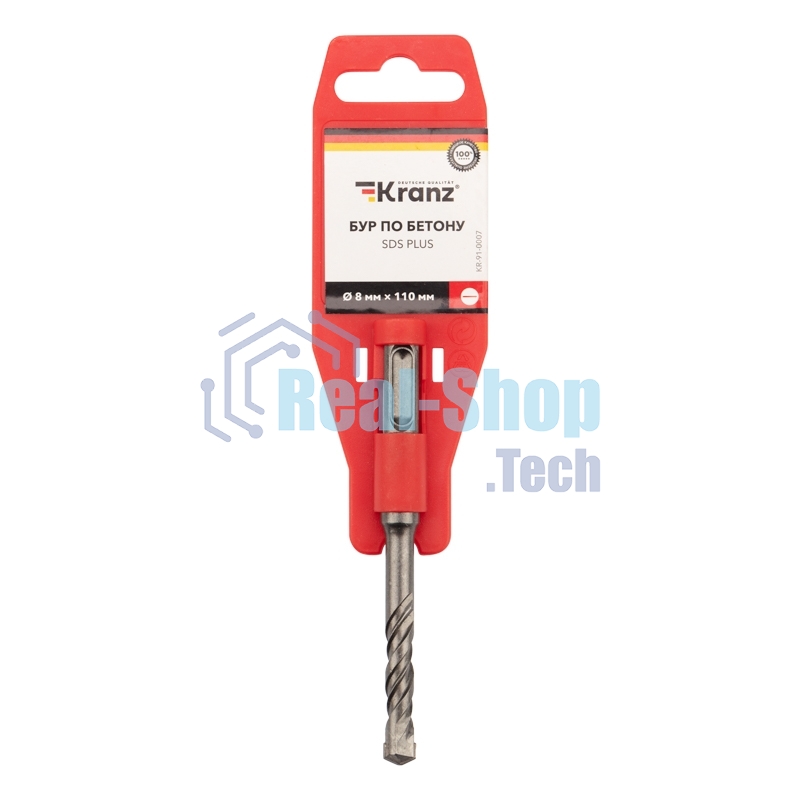 Бур по бетону Kranz 8x110 мм SDS PLUS