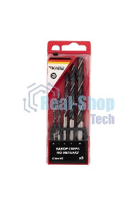 Набор сверл по металлу Kranz (HSS) диаметр 4.0-10.0 мм (5 шт.)