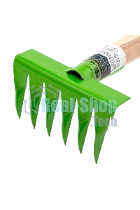 Грабли Сибртех витые 6-зубые, 120х390 мм, стальные, деревянная рукоятка, АГРОНОМ