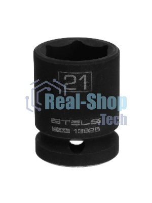 Головка ударная шестигранная Stels 21 мм, 1/2